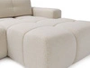 Ecksofa L-Form Rechts mit Schlaffunktion und Bettkasten Montero Creme
