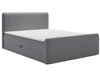 Boxspringbett mit Bettkasten 140x200 Osteno Dunkelgrau