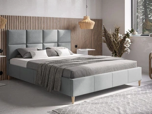 Polsterbett mit Lattenrost 120x200 Luxe Grau