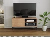 TV-Lowboard mit Türen 100 cm Soroko Hickory