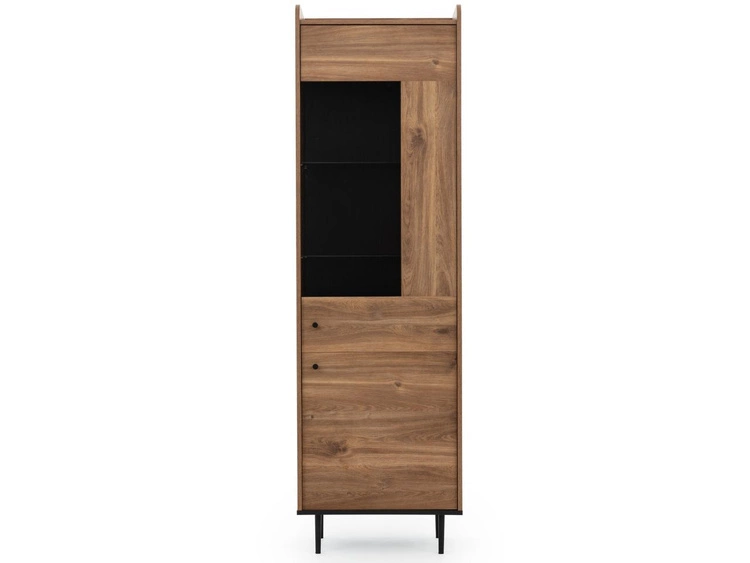 Vitrinenschrank 60 cm Vasa Braun