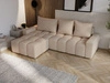 Ecksofa L-Form mit Schlaffunktion und Bettkasten Bresso Beige