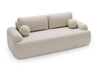 Sofa mit Schlaffunktion und Bettkasten Aurio Creme