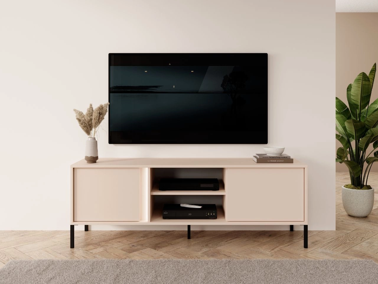 TV-Lowboard mit Türen Dego Beige