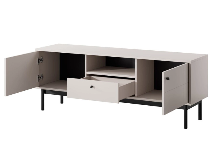 TV-Lowboard mit Schublade und Türen Julio Cashmere