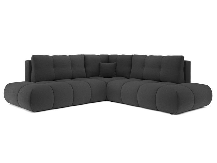 Ecksofa mit Schlaffunktion und Bettkasten Rechts Kair Graphit