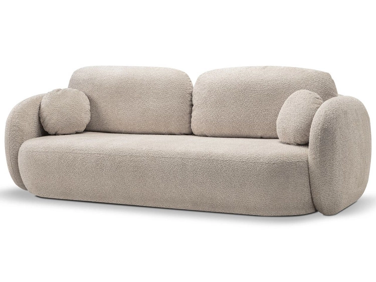 Schlafsofa mit Bettfunktion und Bettkasten Oreo Beige