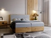 Boxspringbett mit Bettkasten 140x200 Forest Hellgrau