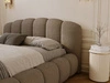 Polsterbett mit Stauraum und Lattenrost 140x200 Cloud Soft Braun