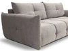 Schlafsofa mit Bettfunktion und Bettkasten Bene Grau