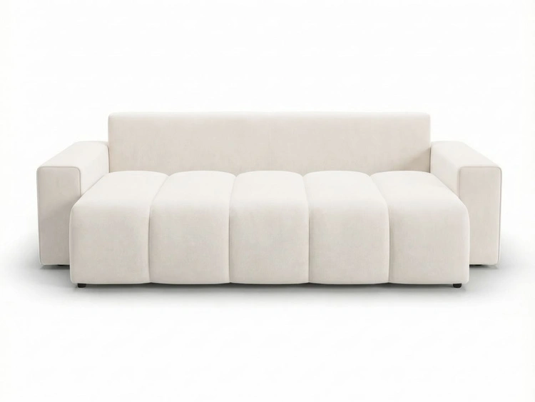 Schlafsofa mit Bettfunktion und Bettkasten Miro Creme