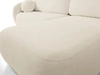 Ecksofa L-Form Rechts mit Schlaffunktion und Bettkasten Oreo Beige