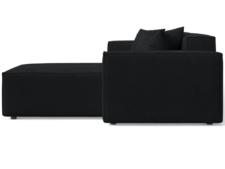 Ecksofa L-Form Rechts Arizona Schwarz