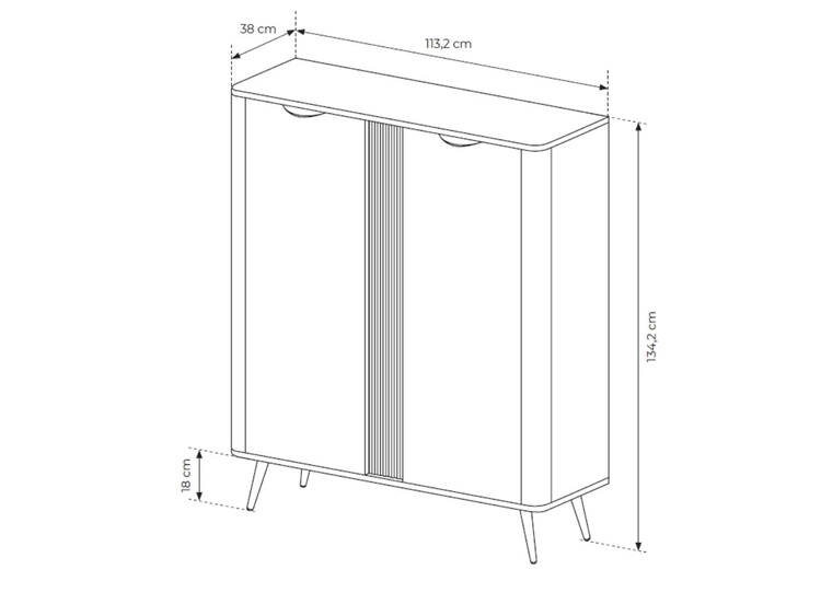 Wohnzimmer-Möbelset Magico Eiche Dunin