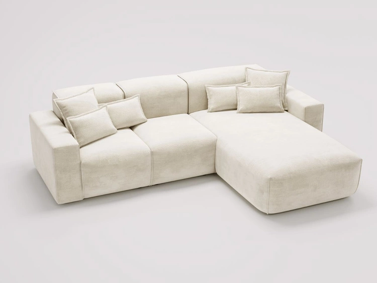 Ecksofa L-Form Rechts Moderne Ecksofa Leni Beige