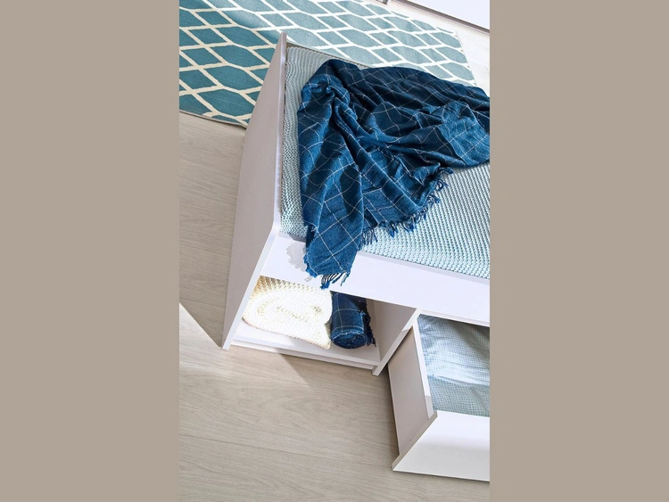 Einzelbett Arcadia Weiß