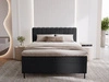Boxspringbett mit Bettkasten 120x200 Primavera Schwarz