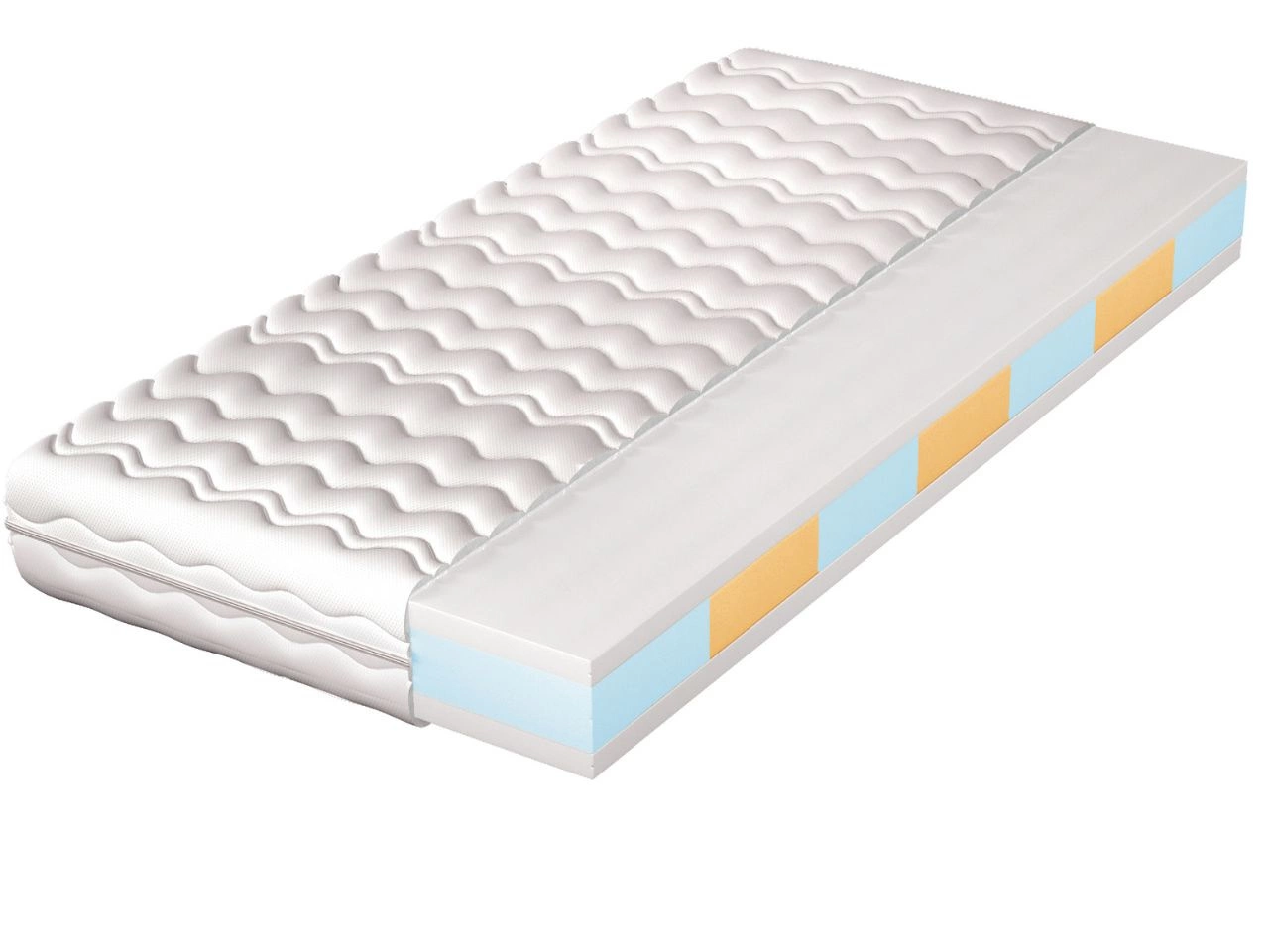 Schaumstoffmatratze mit 7 Liegezonen Mero 100x200