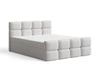 Boxspringbett mit Bettkasten 180x200 Rivon Hellgrau