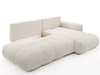 Ecksofa L-Form Rechts mit Schlaffunktion und Bettkasten Sile L Dunkelbeige