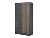 Kleiderschrank 105 cm Macron Graphit, Artisan Eiche
