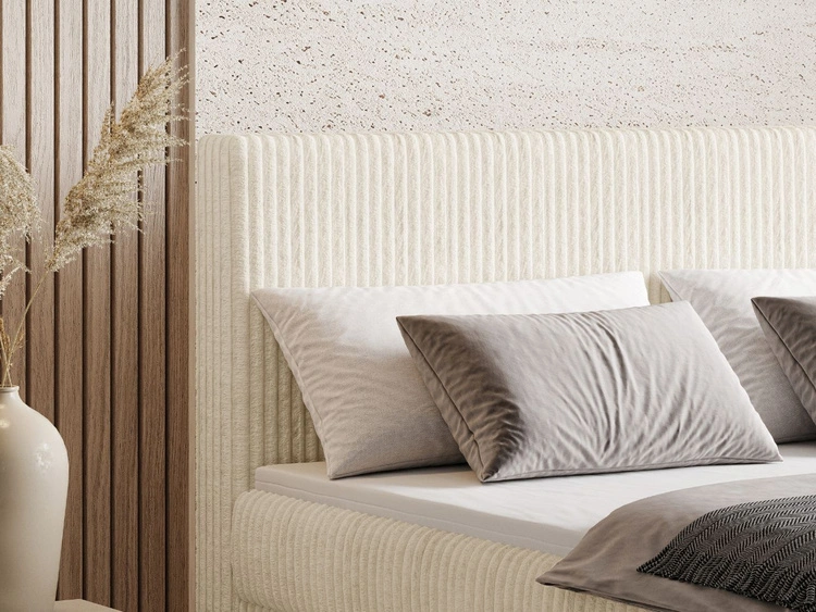 Boxspringbett mit Bettkasten 140X200 Brisa Beige