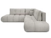 Ecksofa mit Schlaffunktion und Bettkasten Links Kair Hellgrau