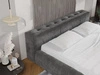 Polsterbett mit Bettkasten und Lattenrost 160x200 Lipari Dunkelgrau