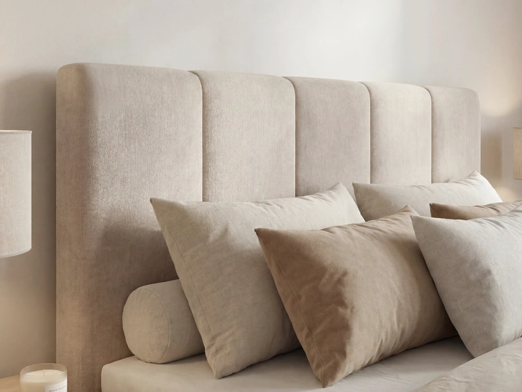 Boxspringbett mit Bettkasten 180x200 Vendi Beige