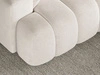Ecksofa L-Form Rechts mit Schlaffunktion und Bettkasten Caleo Creme