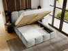 Polsterbett mit Bettkasten und Lattenrost 120x200 Galli Hellgrau