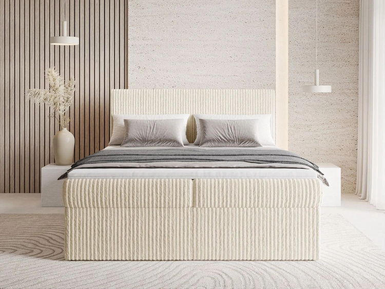 Boxspringbett mit Bettkasten 160X200 Brisa Beige