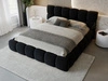 Polsterbett mit Bettkasten und Lattenrost 180x200 Modo Schwarz