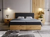 Boxspringbett mit Bettkasten 140x200 Forest Anthrazit