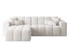 Ecksofa L-Form Links Nork Creme