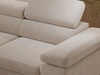 Ecksofa mit Schlaffunktion und Bettkasten Argon Links Beige
