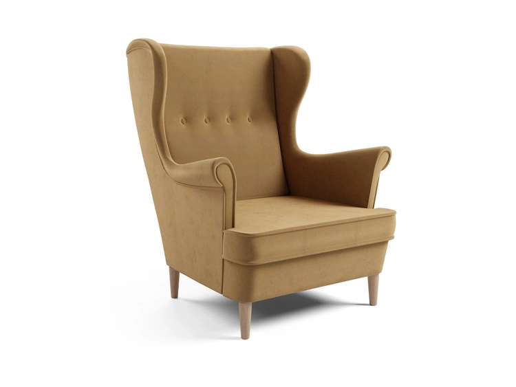 Sessel auf Holzbeinen Oslo Beige