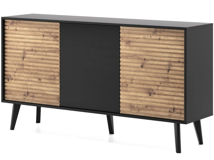 Türkommode Astro Schwarz, Artisan Eiche