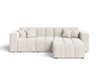 Ecksofa L-Form Rechts Moderne Ecksofa Loopo Creme
