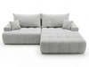 Ecksofa L-Form mit Schlaffunktion und Bettkasten Tulio Rechts Grau