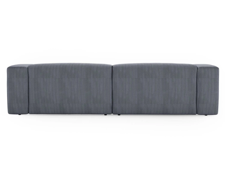 Sofa Moderne Cord Sofa für Wohnzimmer Landi Grau