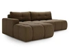Ecksofa L-Form Links mit Schlaffunktion und Bettkasten Montero Braun