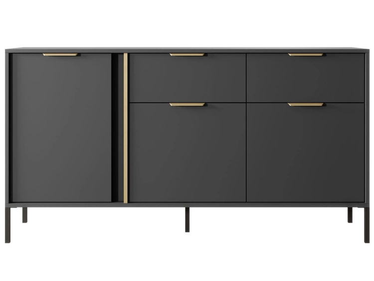 Kommode mit Türen und Schubladen Drino Anthrazit