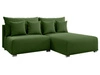 Ecksofa L-Form Rechts mit Schlaffunktion und Bettkasten Ronni Grün