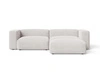 Ecksofa L-Form Rechts Moderne Cord Ecksofa Landi Hellbeige