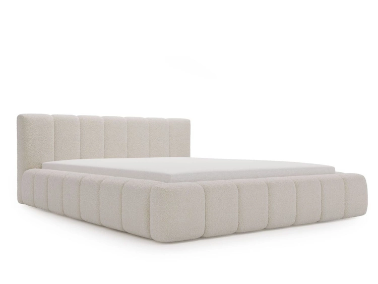 Polsterbett mit Bettkasten und Lattenrost 120x200 Orio Beige