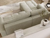 Ecksofa L-Form Links mit Schlaffunktion und Bettkasten Lana Beige