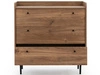 Kommode mit drei Schubladen Vasa Braun