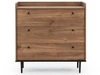 Kommode mit drei Schubladen Vasa Braun