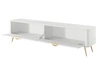 TV-Lowboard mit Türen 200 cm Latina Weiß